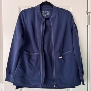 Figs Scrub Jacket Navy